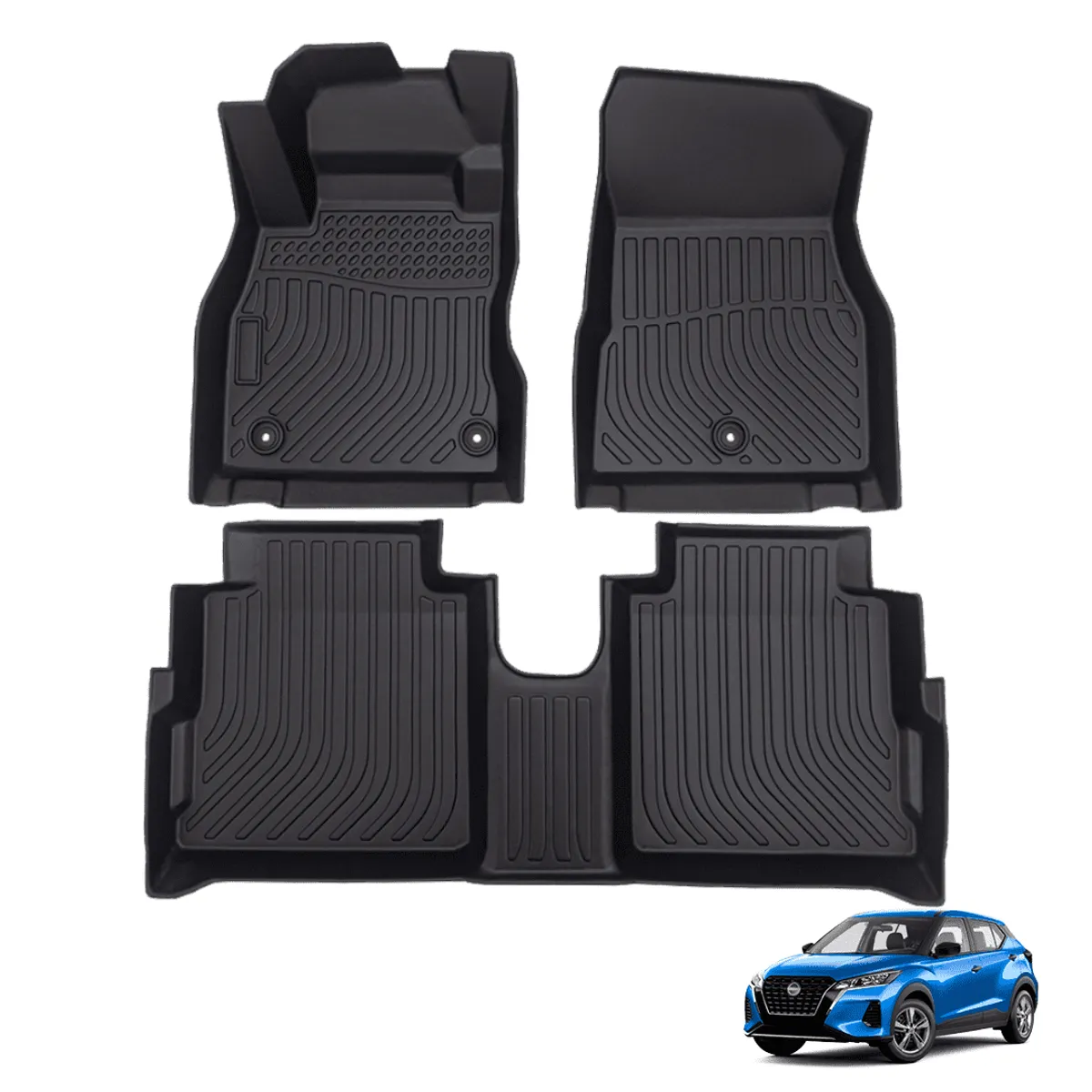 TECGO - PROTECTOR CUBRE PISO 5D TPE NISSAN KICK 2018-2023