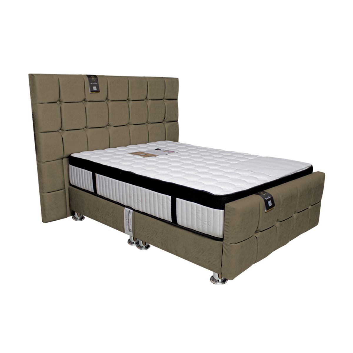 BARAKA HOME - Dormitorio Piecera Dallas Platinium Qs - Pranna Cobre
