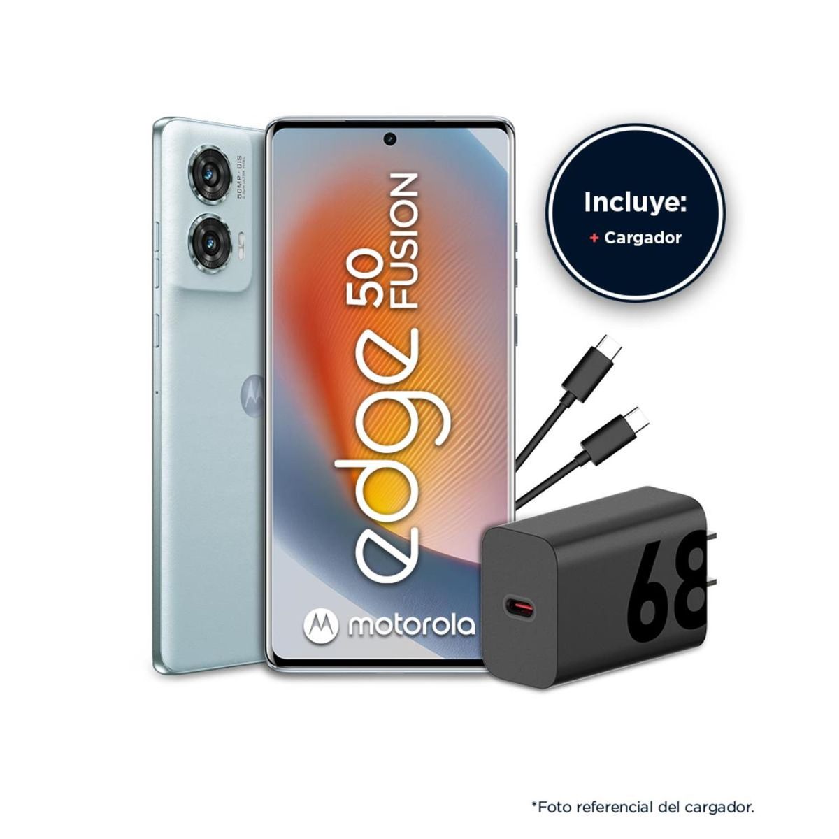 MOTOROLA - MOTO EDGE 50 FUSION (Bundle) 8+256 GB - Azul