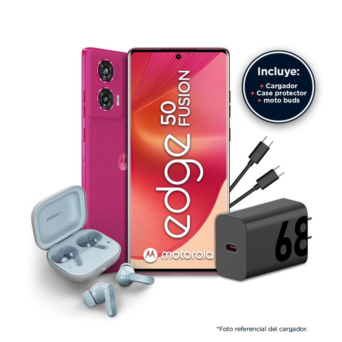 MOTOROLA - MOTO EDGE 50 FUSION (Bundle) 8+256 GB - Rosa