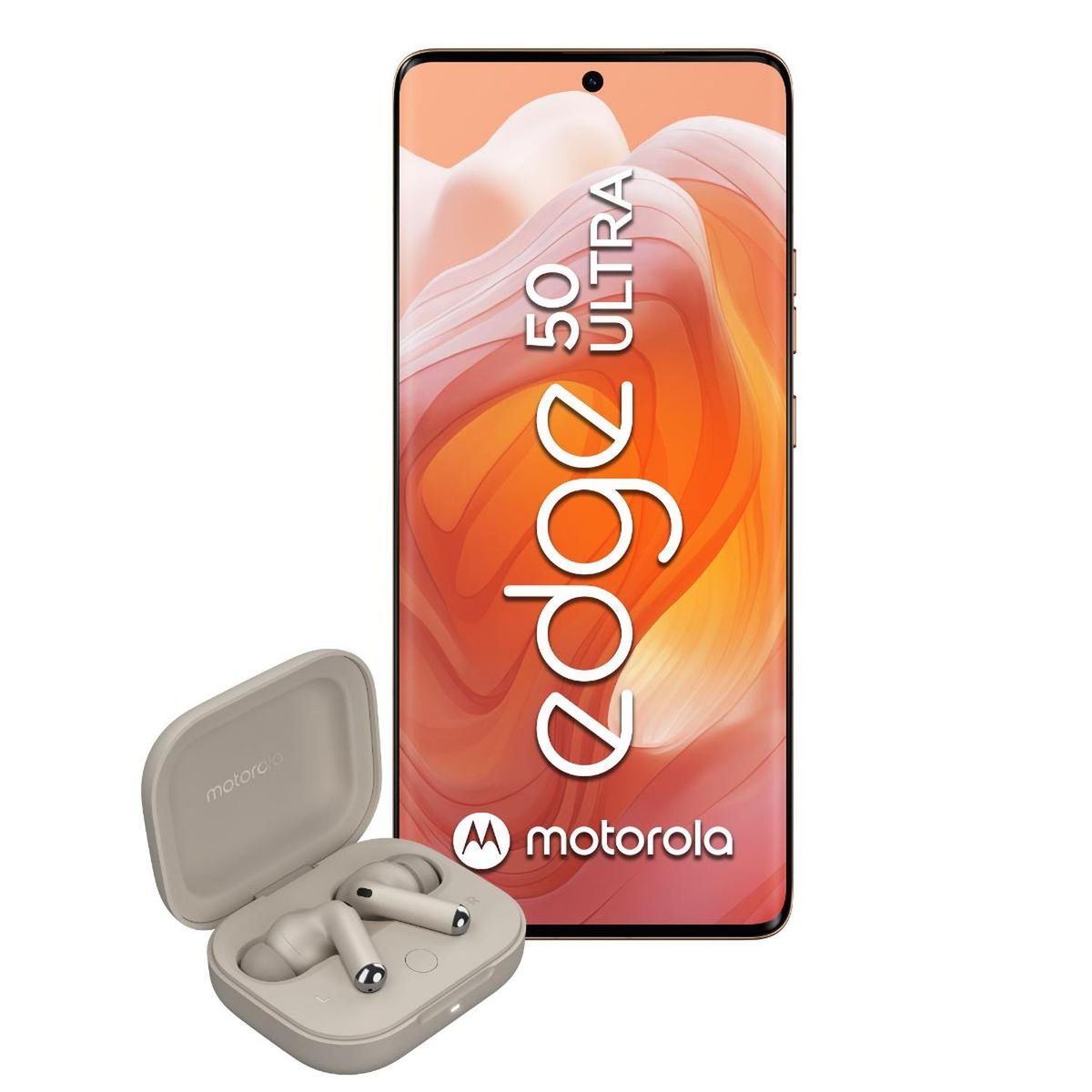 MOTOROLA - MOTO EDGE 50 ULTRA (Bundle) 12+512 GB NEGRO - Naranja