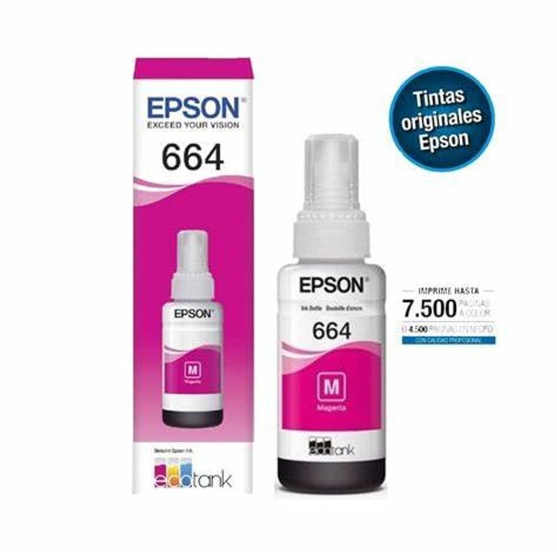 GENERICO - Botella De Tinta Para Impresora T664-Magenta
