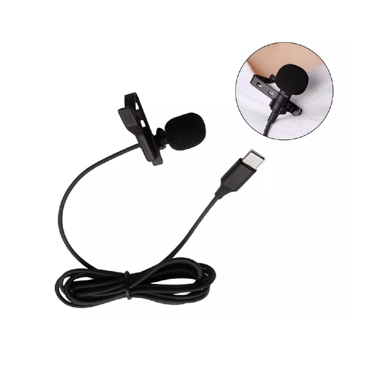 GENERICO - MICRÓFONO PERCHERO PARA  CELULAR ENTRADA TIPO-C