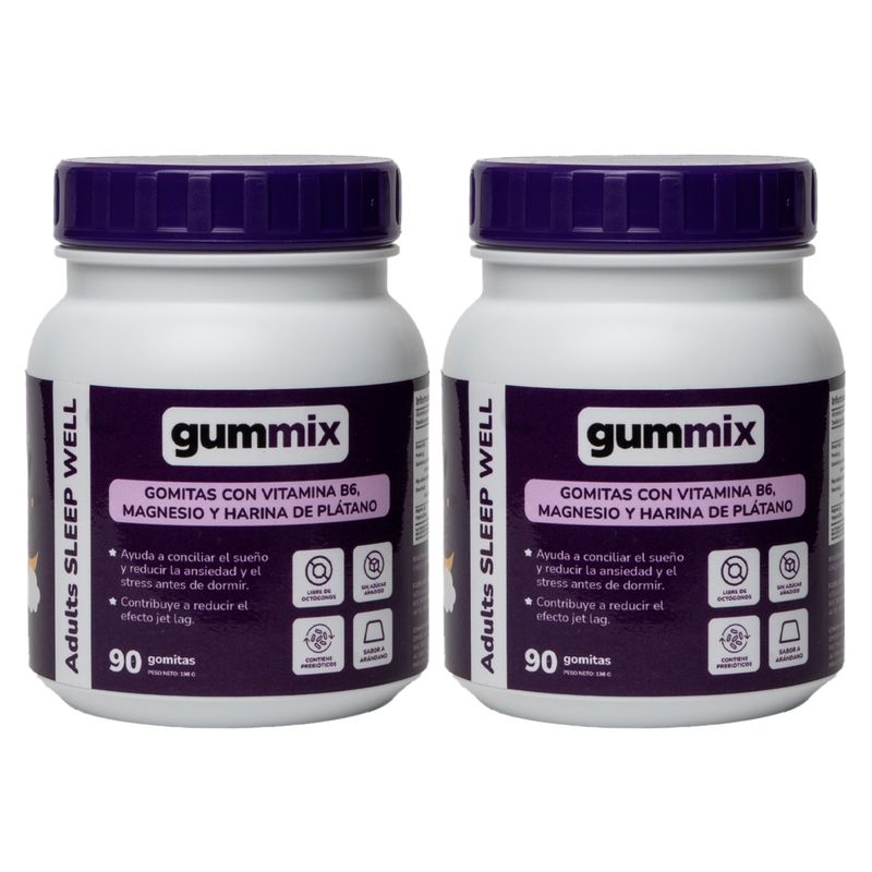 GUMMIX - Sleep Well Adultos Gomitas Gummix 90 Und X2