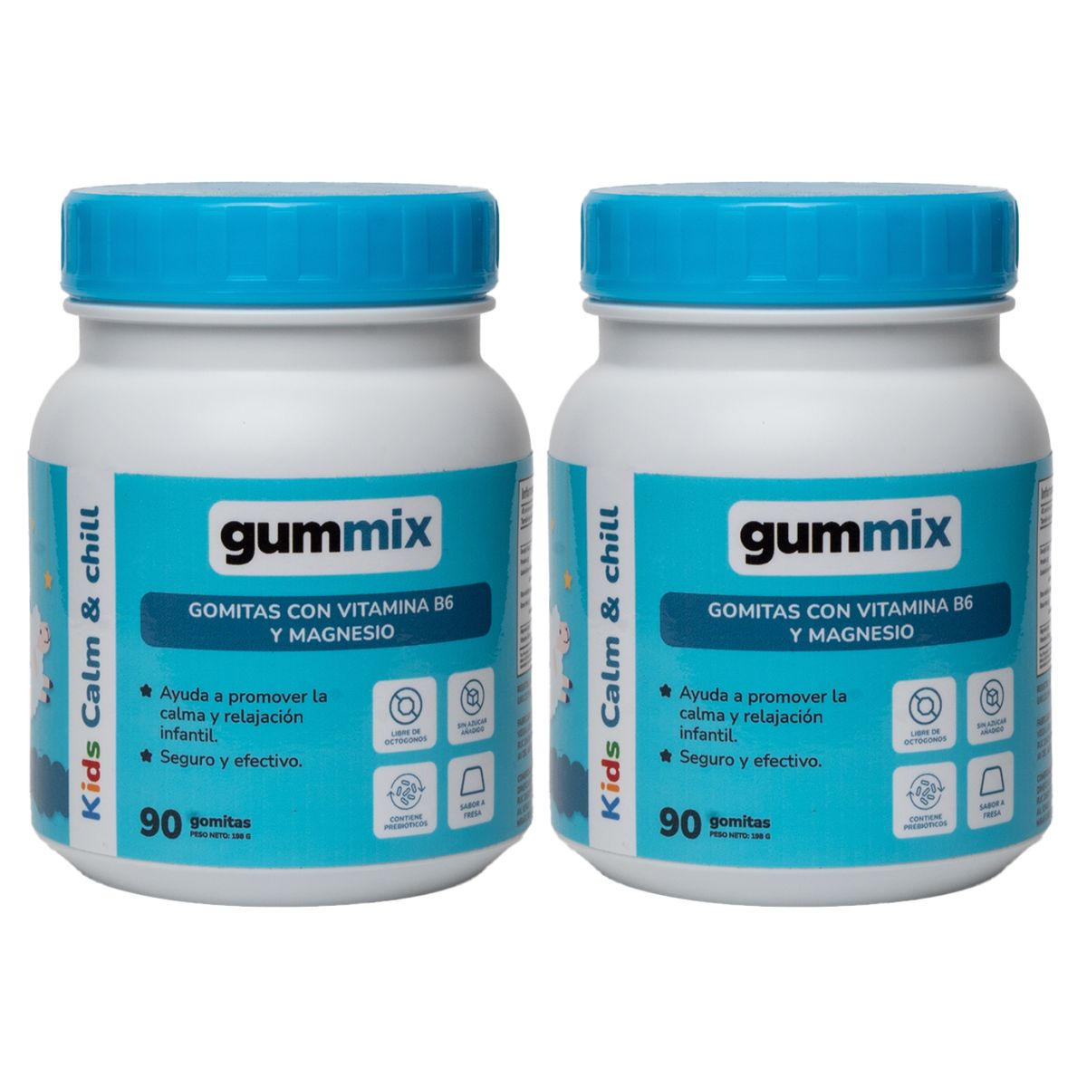 GUMMIX - Calm y Chill Niños Gomitas Gummix 90 Und X2