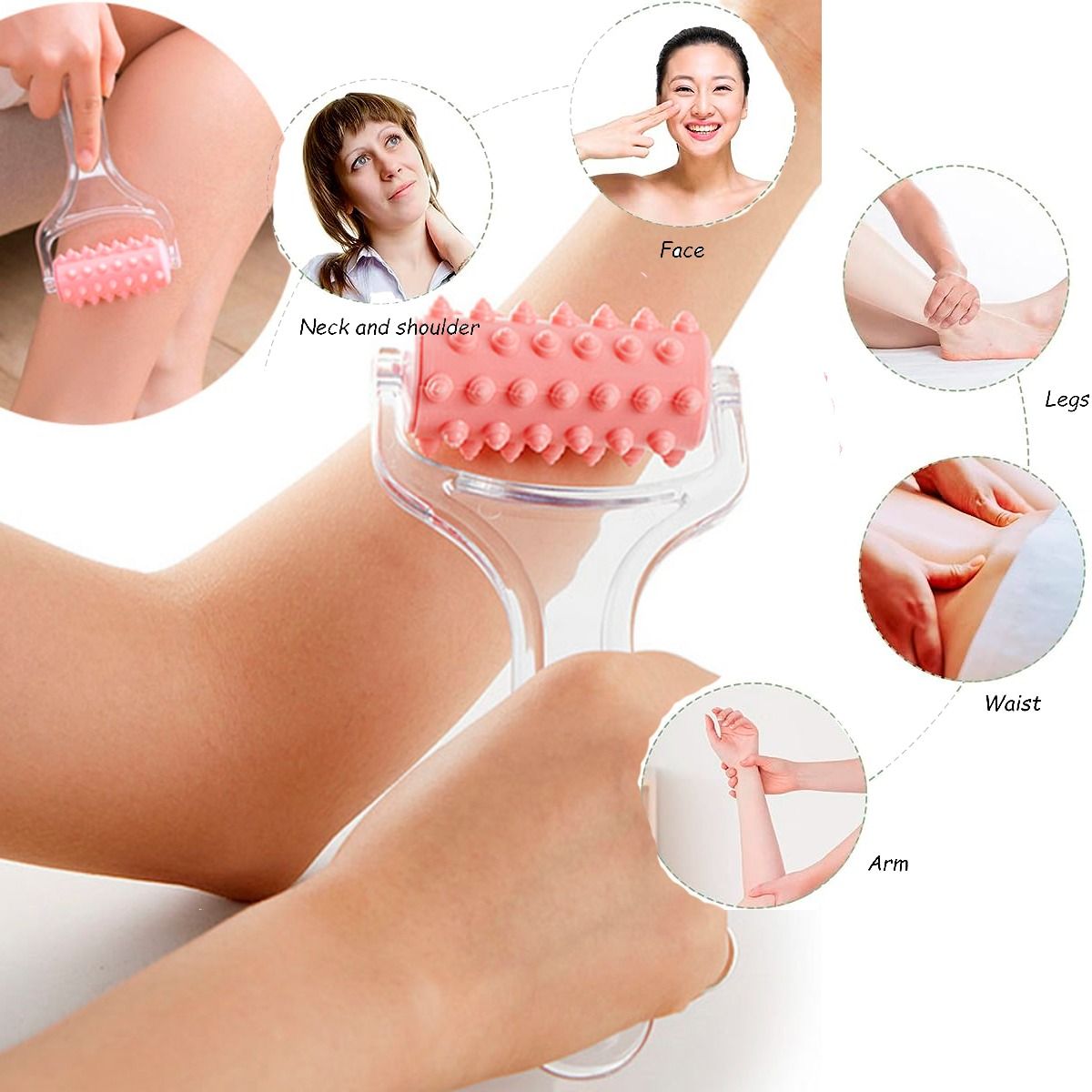 GENERICO - Rodillo Facial Corporal Masajeador