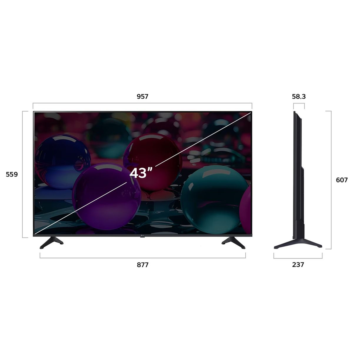 LG - Televisor LG UHD 43 4K THINQ AI 43UA7300PSB 2025