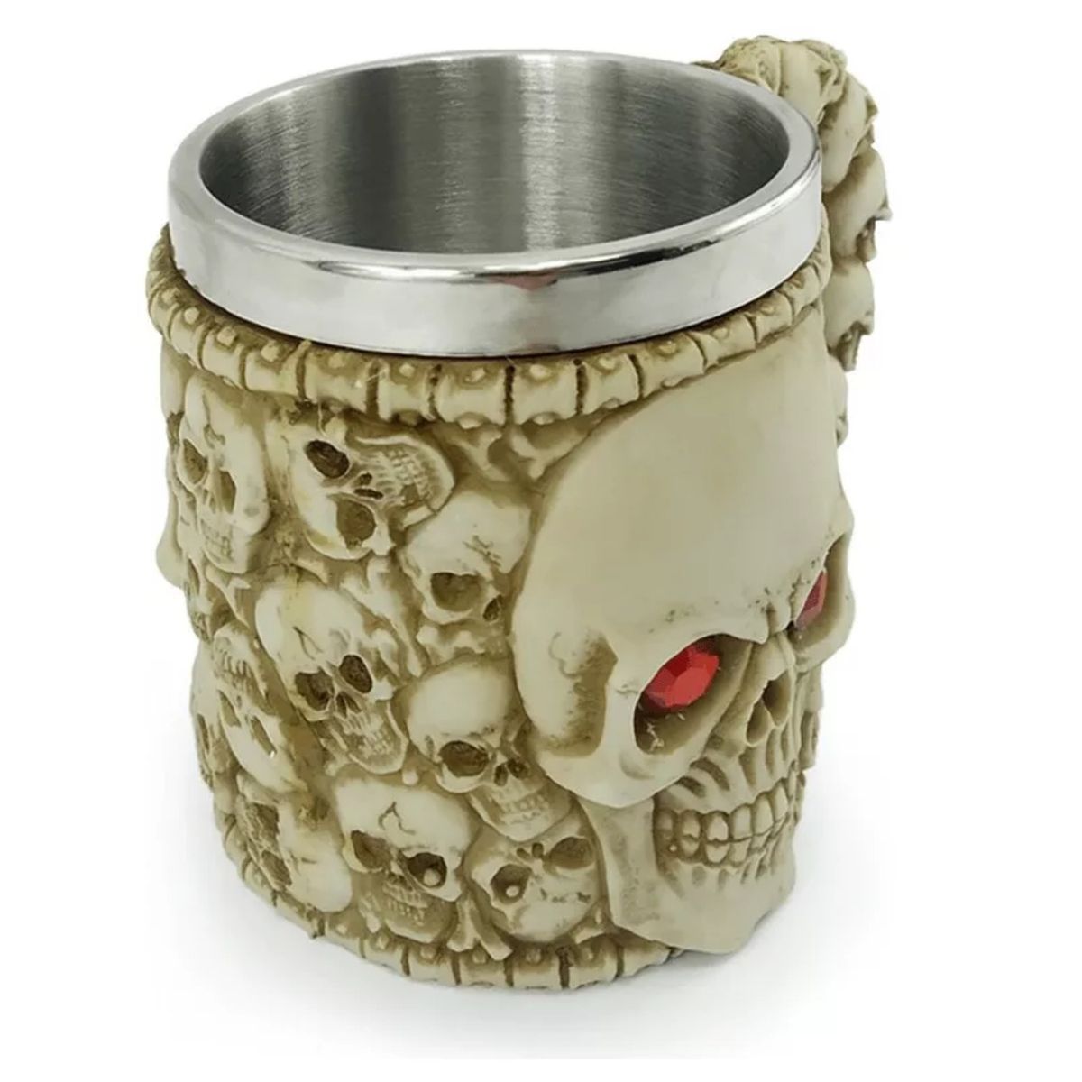 GENERICO - taza decorado acero calavera
