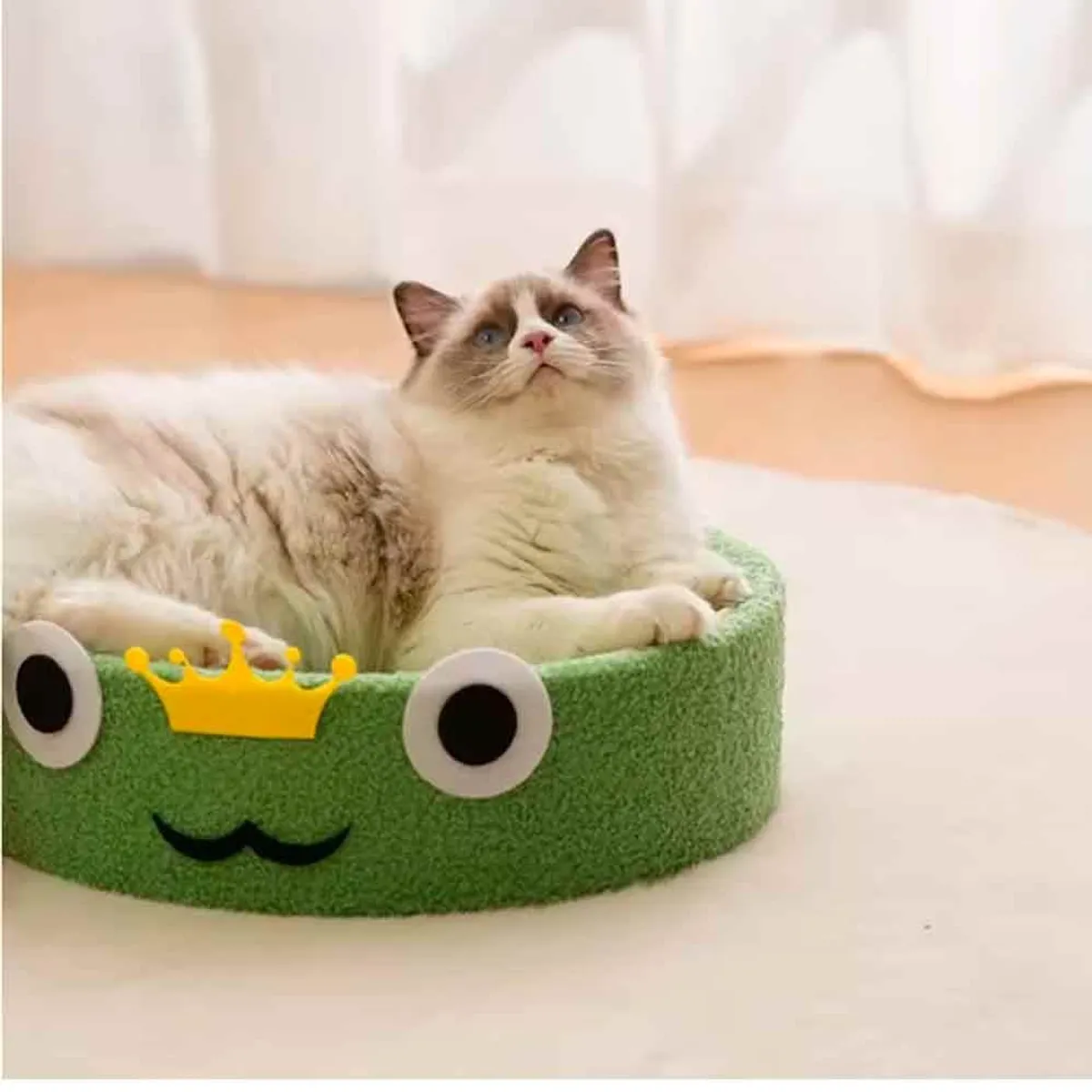 VARIOS - Cama para Gatos con Rascador Verde