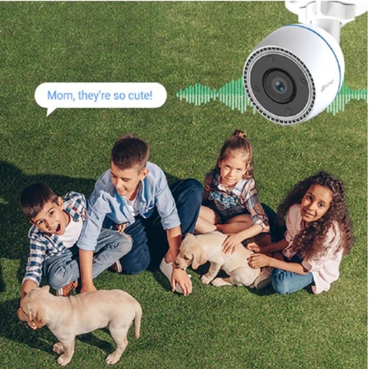 EZVIZ - Cámara de Seguridad Wi-Fi Exterior Ezviz H3C 1080p De Calidad