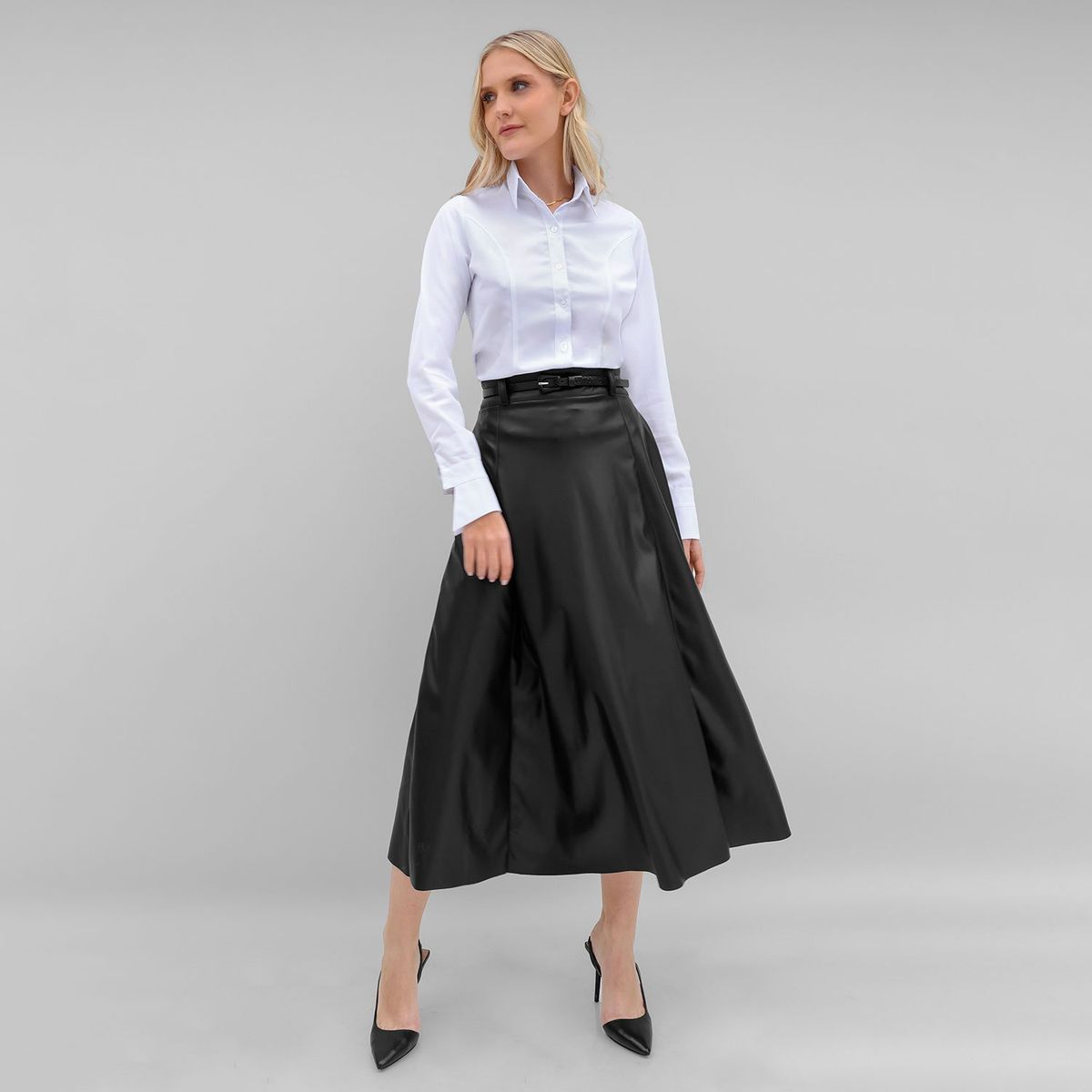 TEILOR - FALDA DE CUERINA CASUAL  MUJER