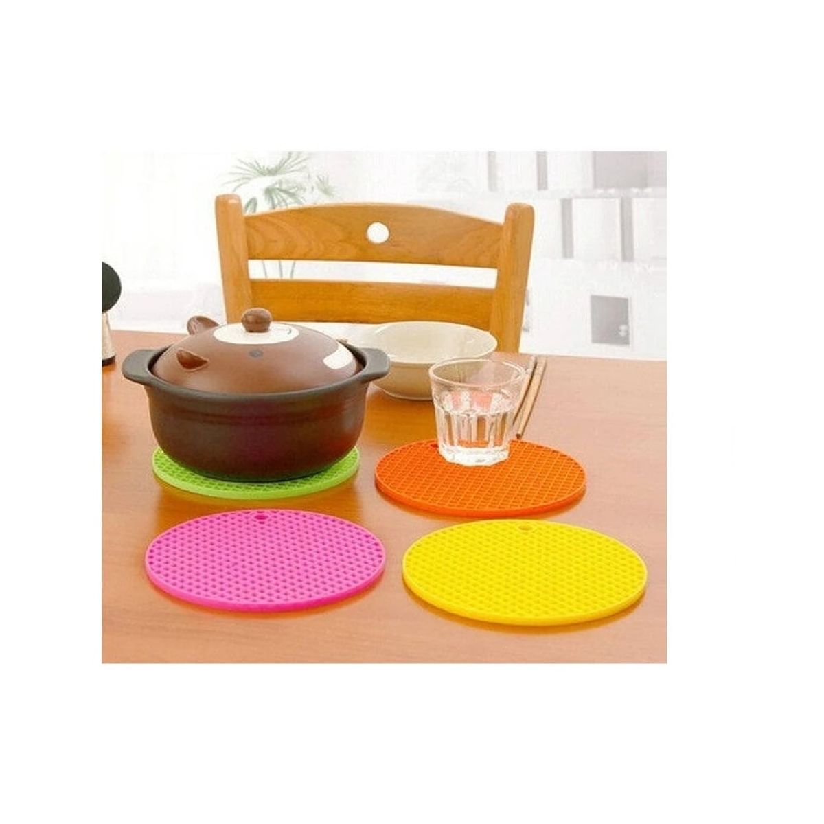 OTTOWARE - Set de Posavasos de Silicona colores variados