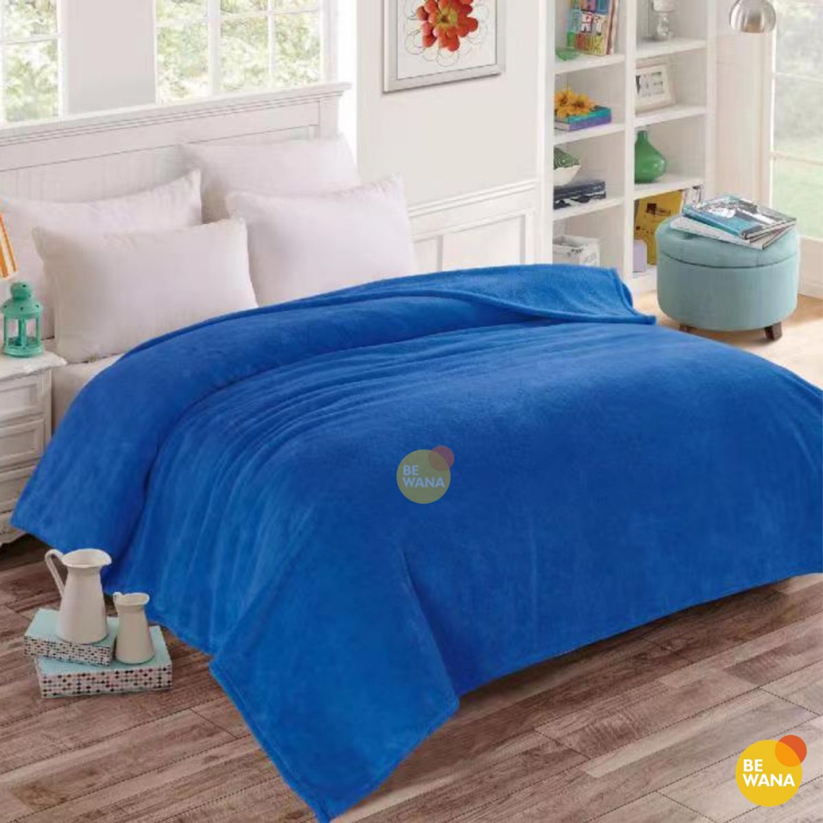 CASATEX - Manta Antialérgica Peluche CASATEX 2 PLAZAS Azul