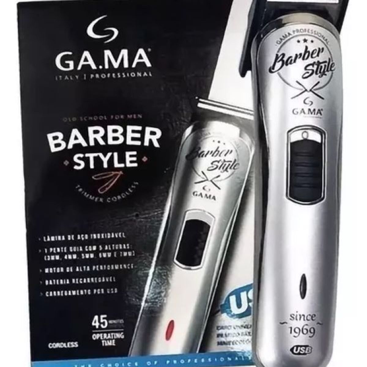 GAMA - Afeitadora eléctrica Trimmer Barber Style Gama GT527