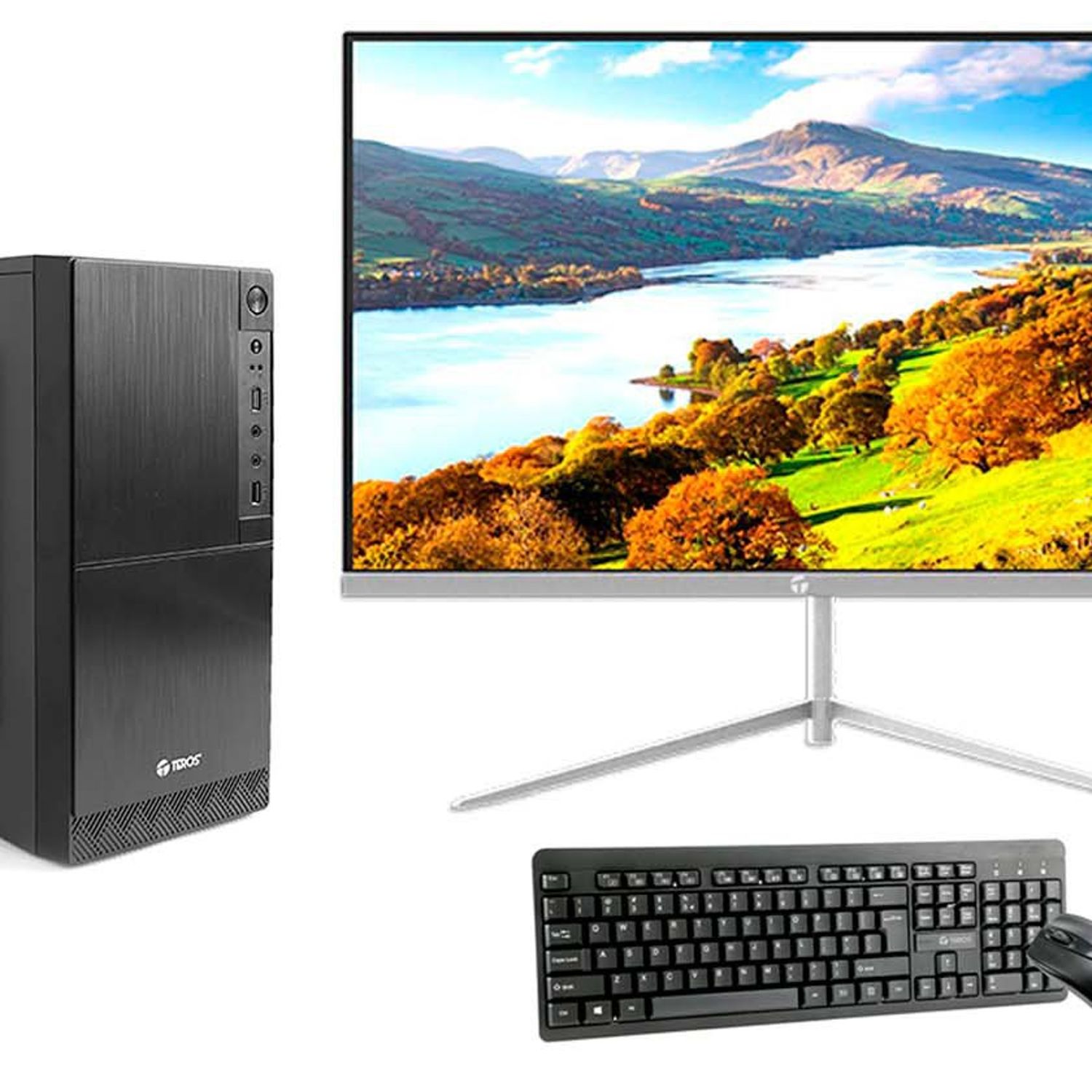Computadora Core i7-8700 Monitor 27 Full HD RAM 16GB, SSD 512GB 
