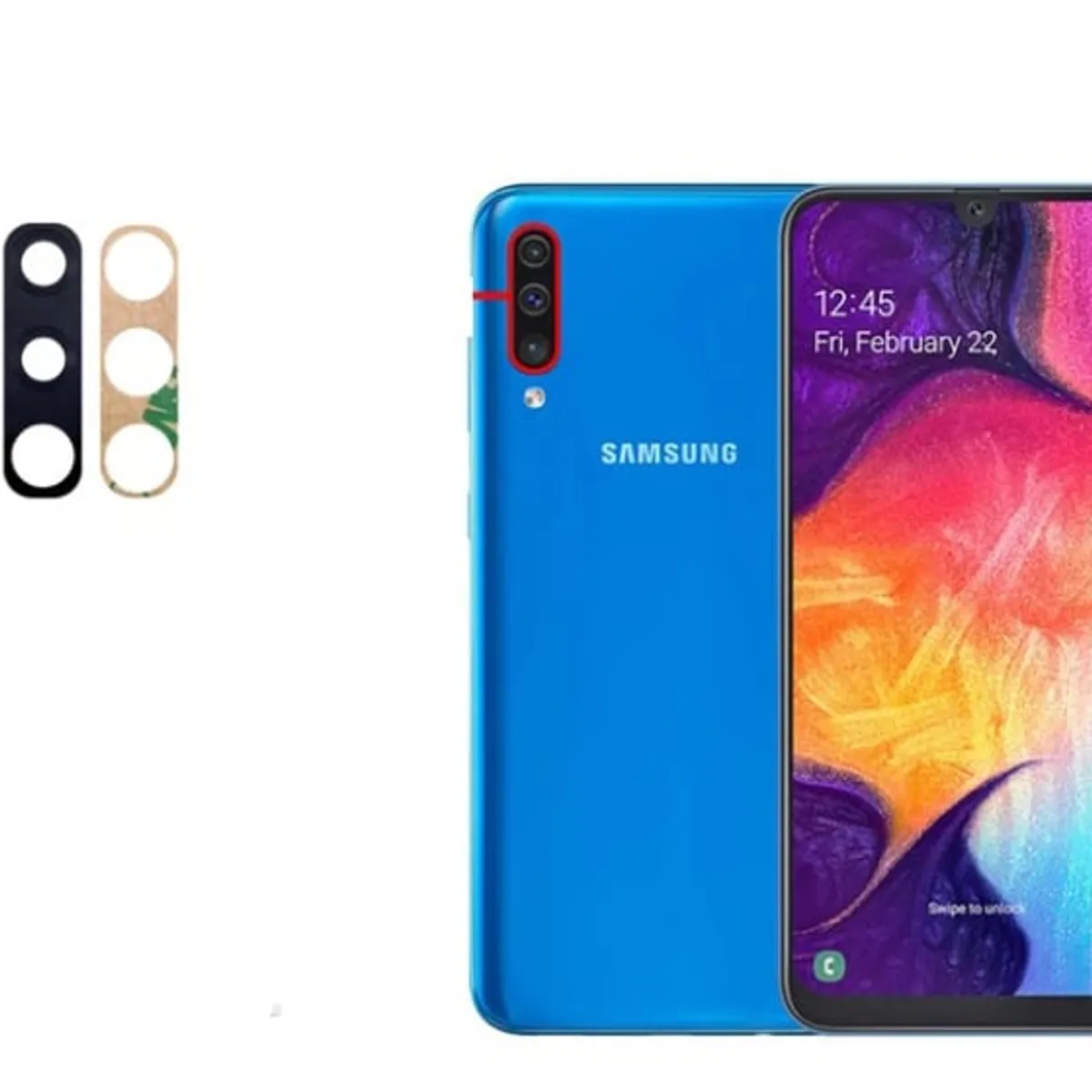 GENERICO - Repuesto lente Vidrio de cámara Samsung A50