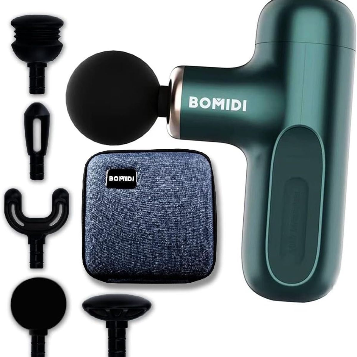 BOMIDI - Pistola Masajeador Muscular Corporal - Fascial Bomidi M1 Verde