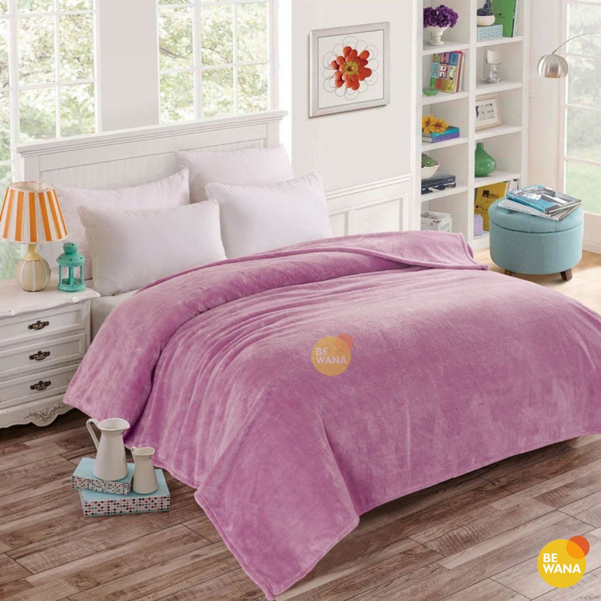 CASATEX - Manta Antialérgica Peluche CASATEX 2 PLAZAS Lila