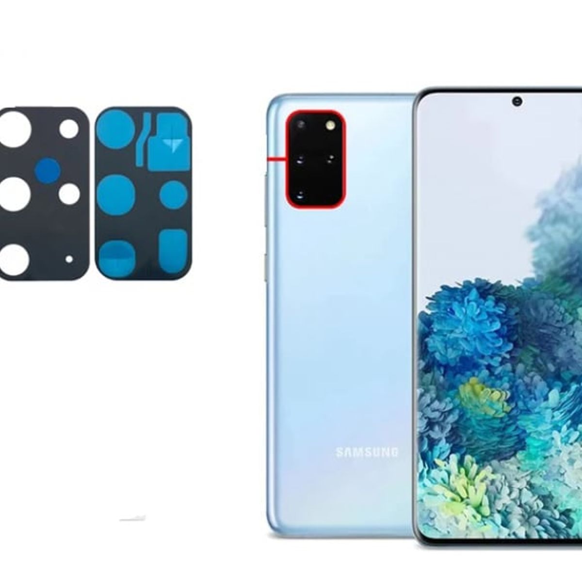 GENERICO - Repuesto lente Vidrio de cámara Samsung S20 Plus