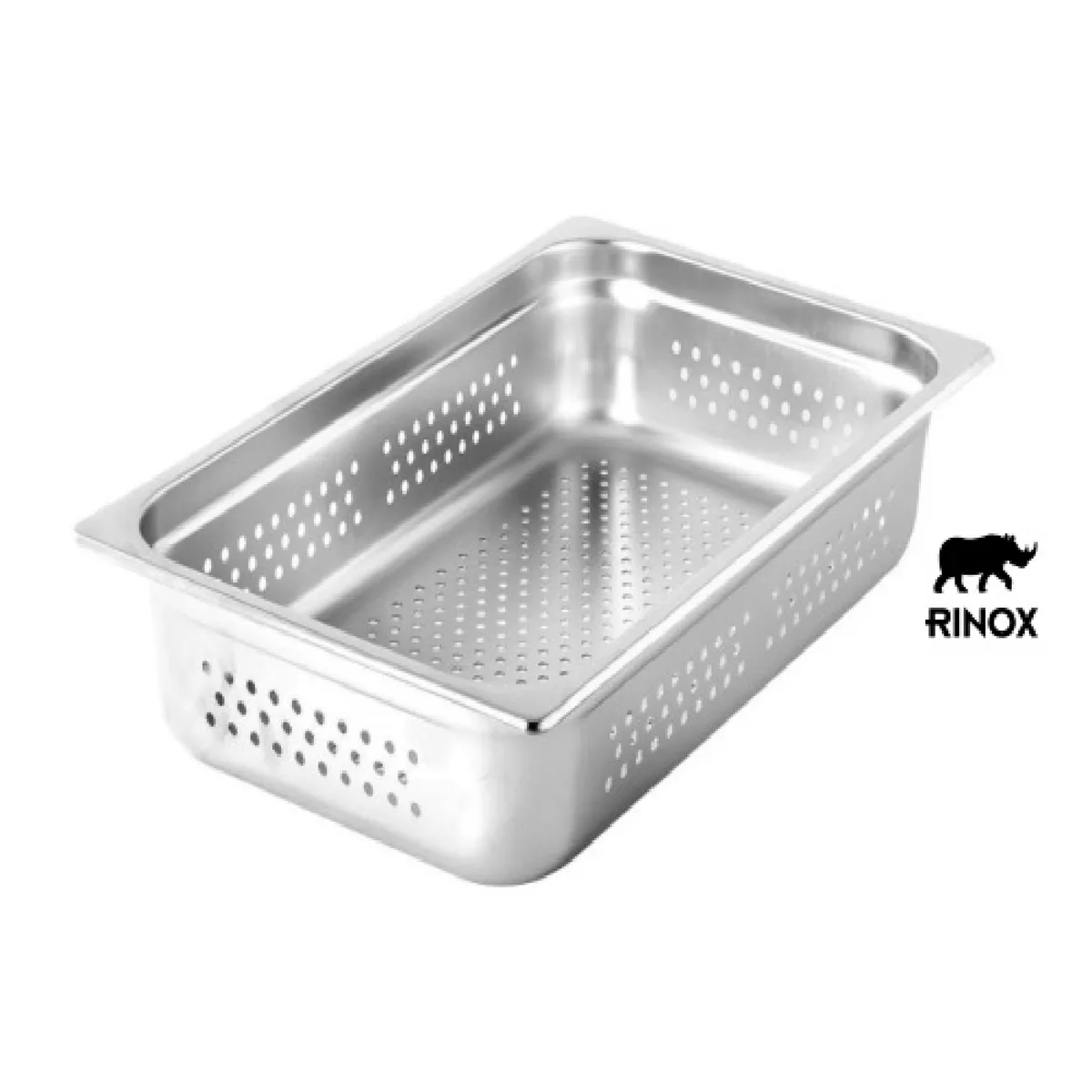 RINOX - Fuente perforada 1/1 acero Inox 53 x 32,5 x 10cm Gastronorm