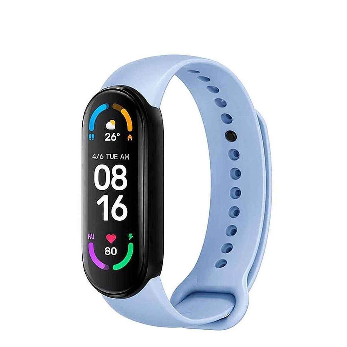 GENERICO - Correa de silicona Para Xiaomi MiBand 8- Celeste