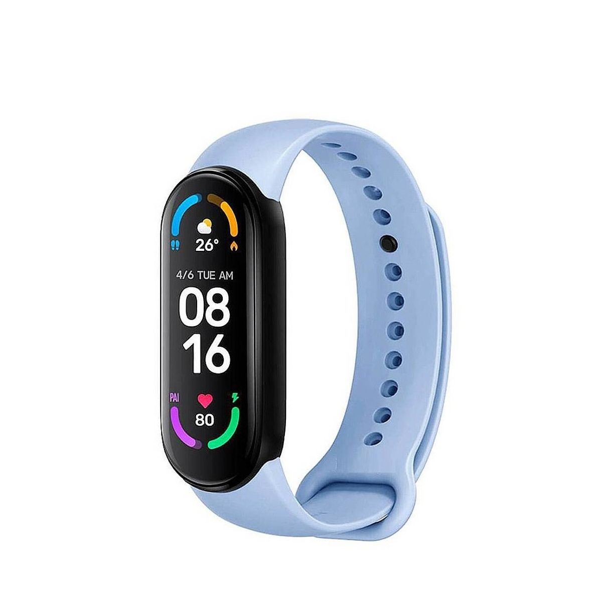 GENERICO - Correa de silicona Para Xiaomi MiBand 8- Celeste