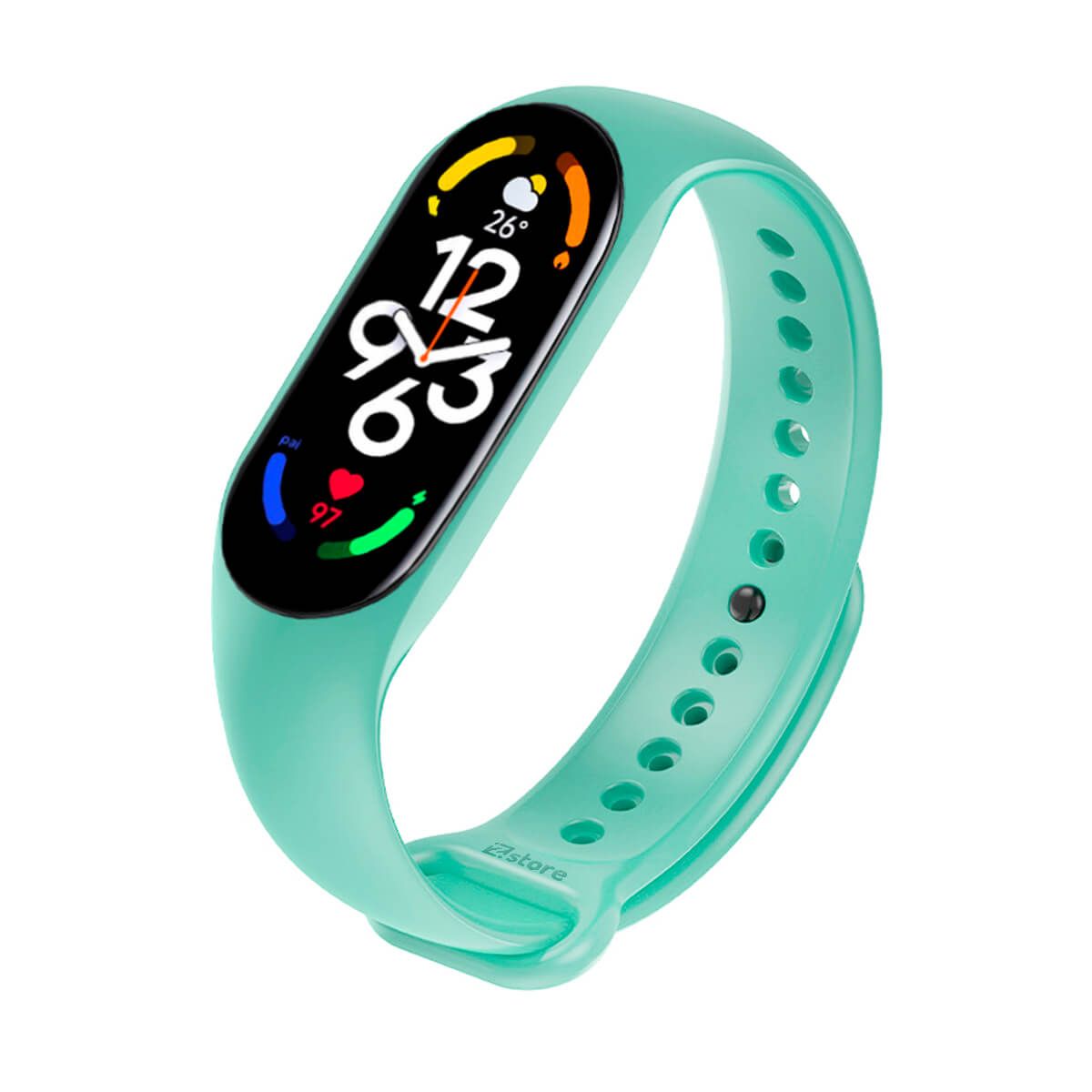 GENERICO - Correa de silicona Para Xiaomi MiBand 6- Verde Claro
