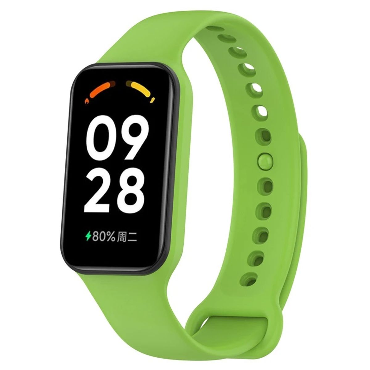 GENERICO - Correa de silicona Para Xiaomi Smartband 8 active - Verde Lima