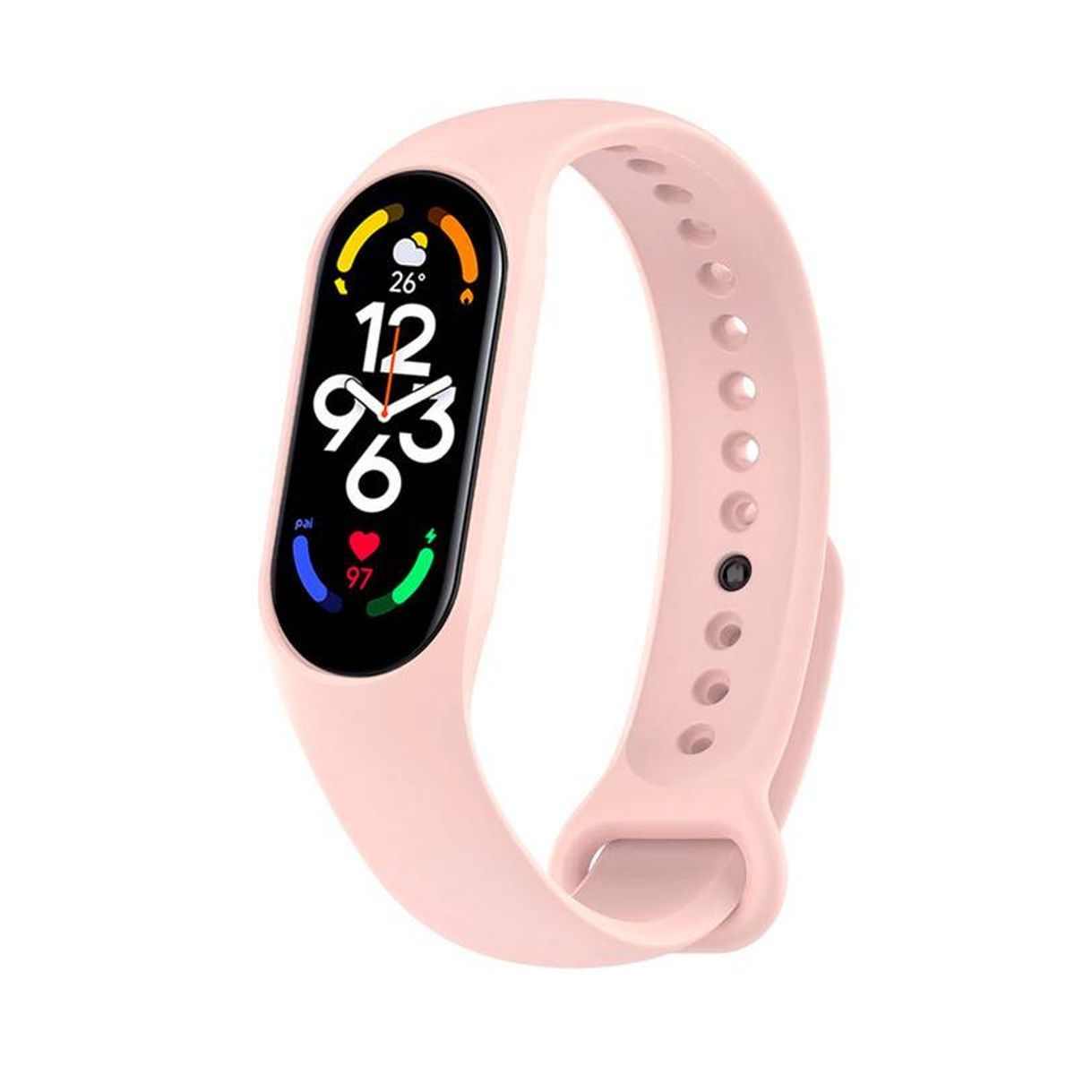 GENERICO - Correa de silicona Para Xiaomi MiBand 7- Rosa