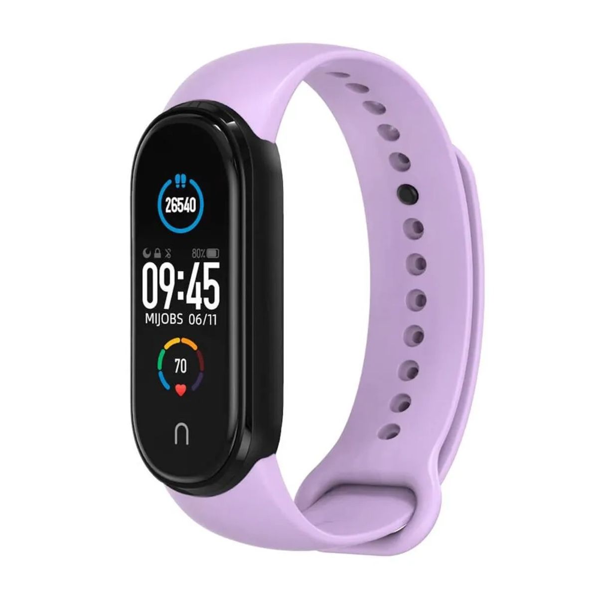 GENERICO - Correa de silicona Para Xiaomi MiBand 8- Lila