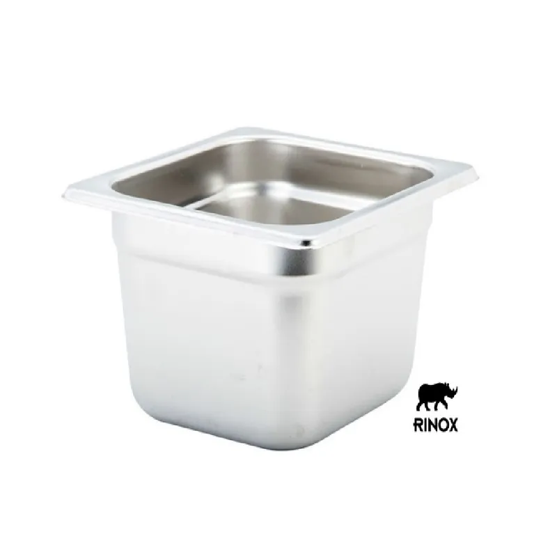 RINOX - Fuente 1/6 acero Inox 17,6 x 16,2 x 10 cm Gastronorm