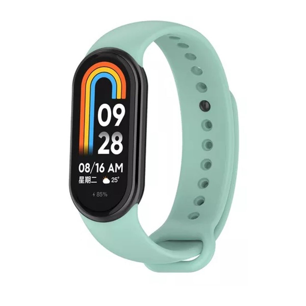 GENERICO - Correa de silicona Para Xiaomi MiBand 8- Verde Claro