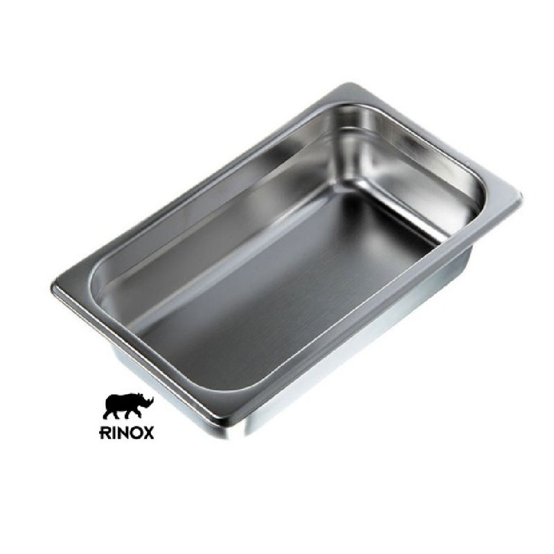 RINOX - Fuente 1/4 acero Inox 26,5 x 16,2 x 6,5cm Gastronorm