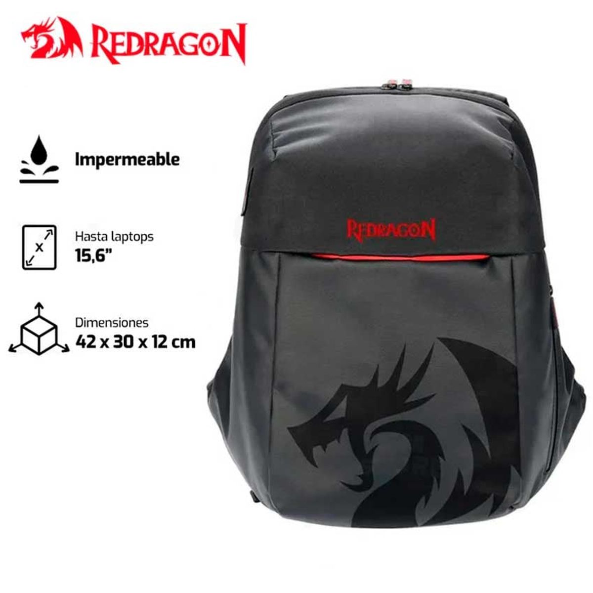 REDRAGON - Mochila Redragon Skywalker GB-83 Impermeable USB 156 Tela Oxford