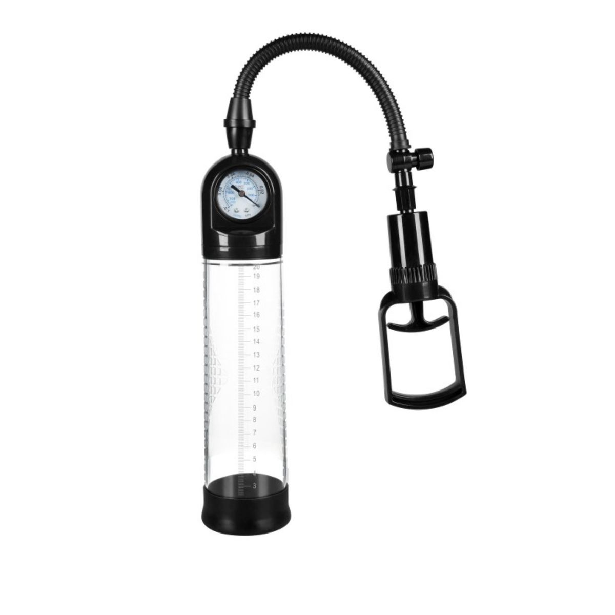 GENERICO - Extensor Bomba Pene Alargador y Agrandador de Vacío con Medidor