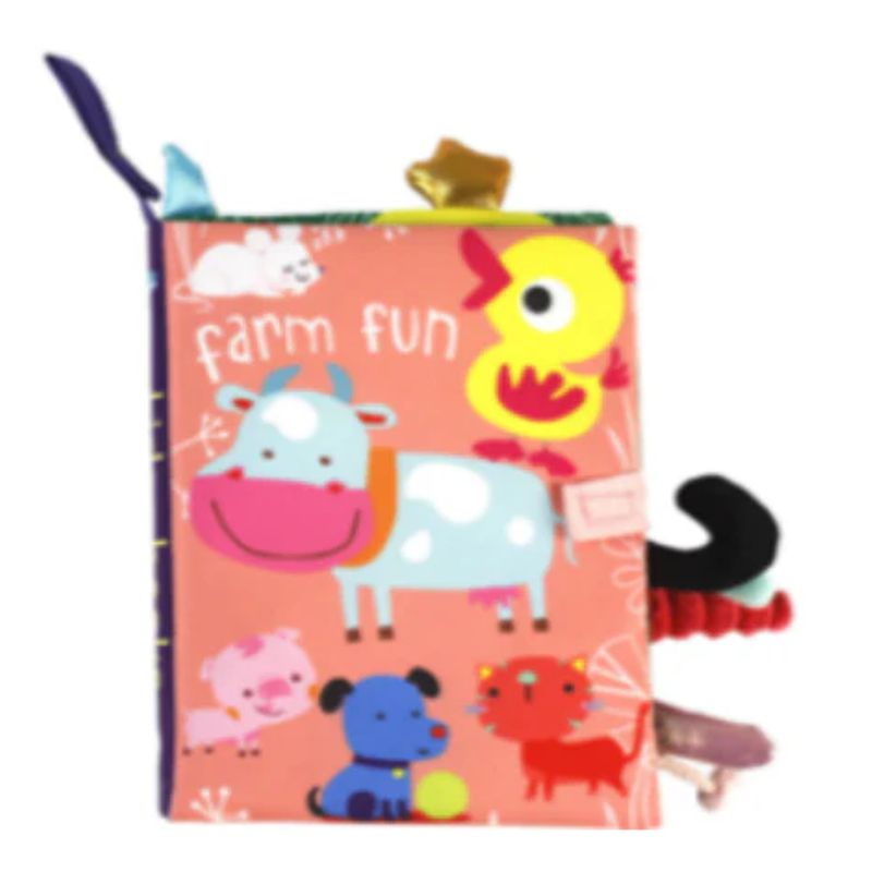 GENERICO - Libro sensorial de tela Animales de Granja