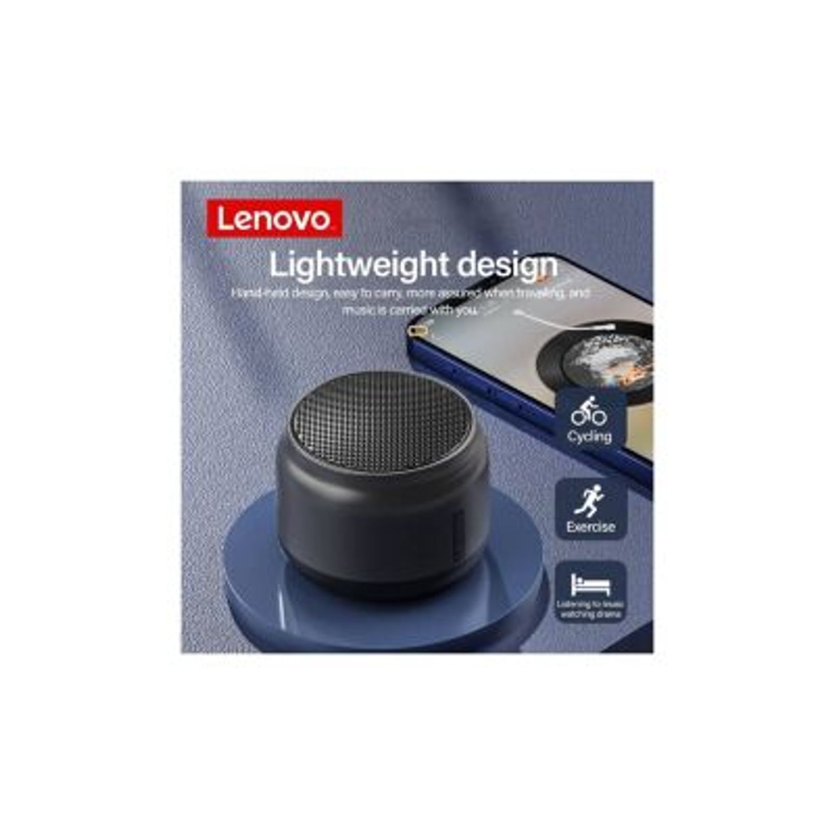 LENOVO - Parlante Bluetooth Inalámbrico Lenovo K3 - Negro