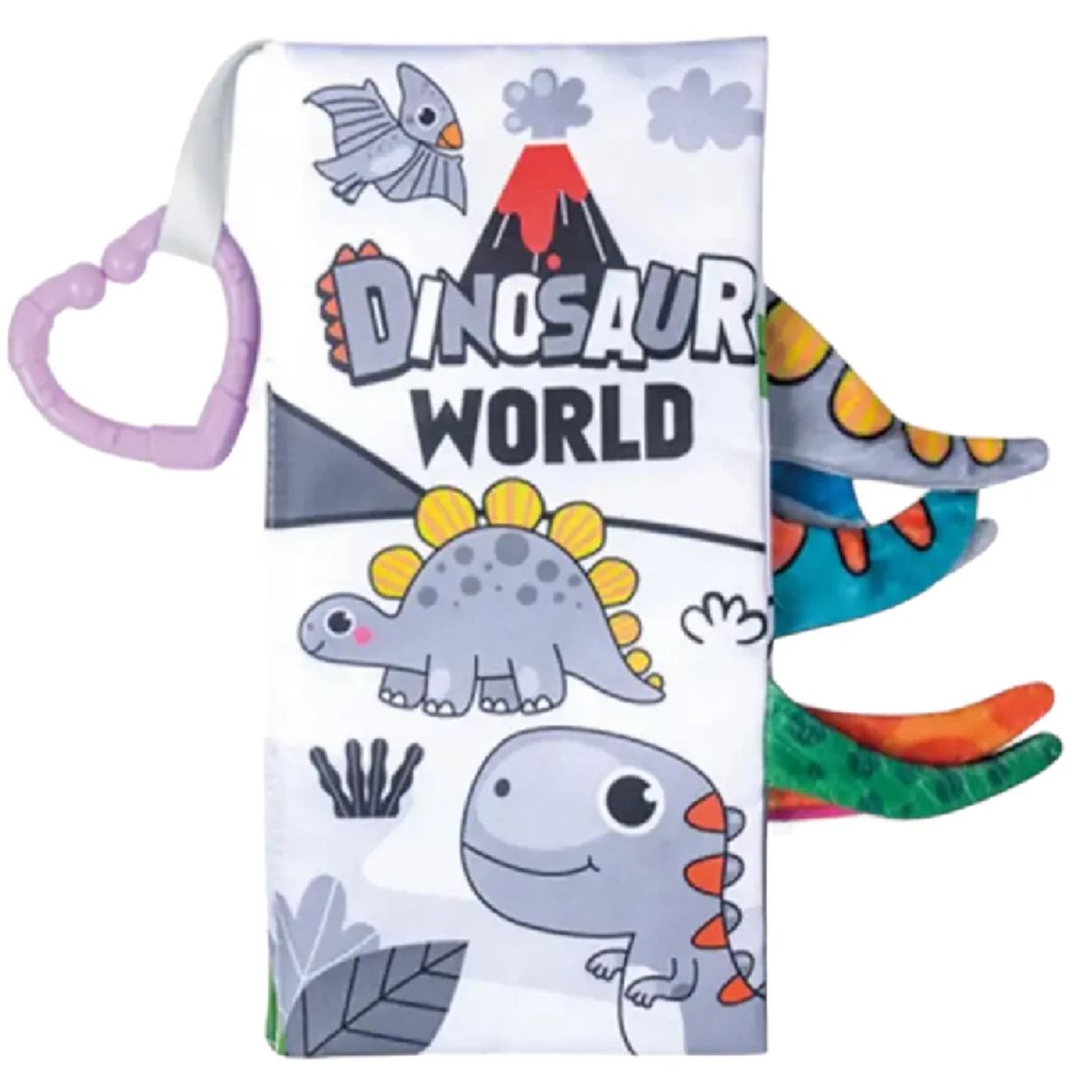 GENERICO - Libro sensorial de tela Dinosaurios Modelo 3