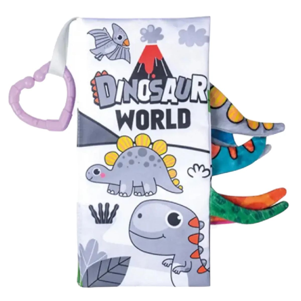 GENERICO - Libro sensorial de tela Dinosaurios Modelo 3