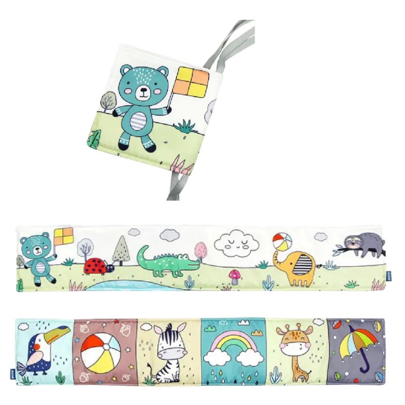 GENERICO - Libro sensorial de tela para Cuna- Modelo Osito