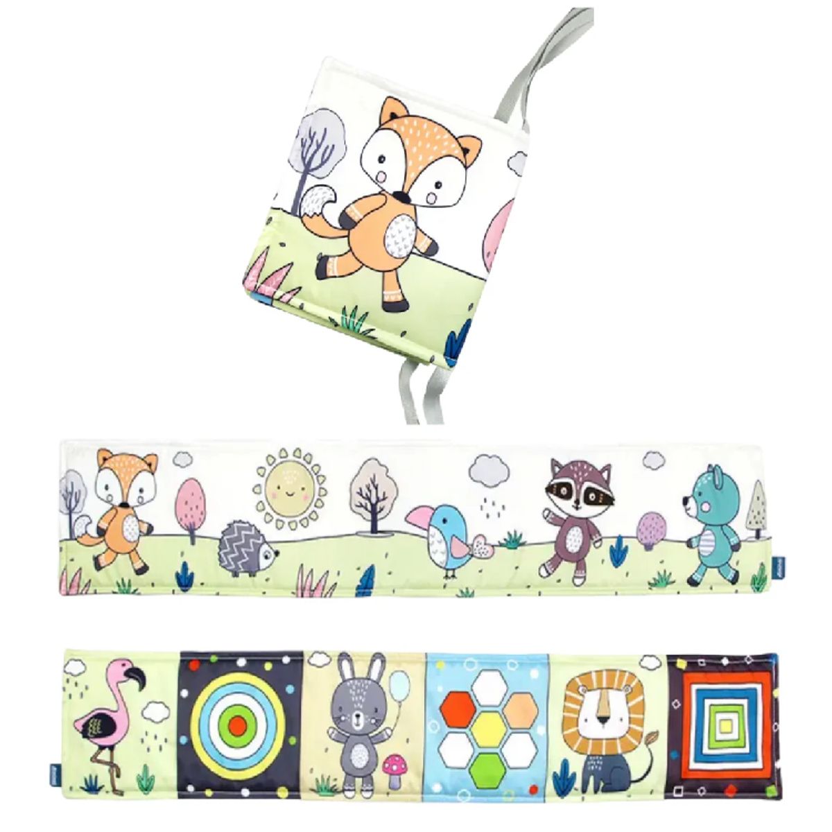 GENERICO - Libro sensorial de tela para Cuna- Modelo Zorrito