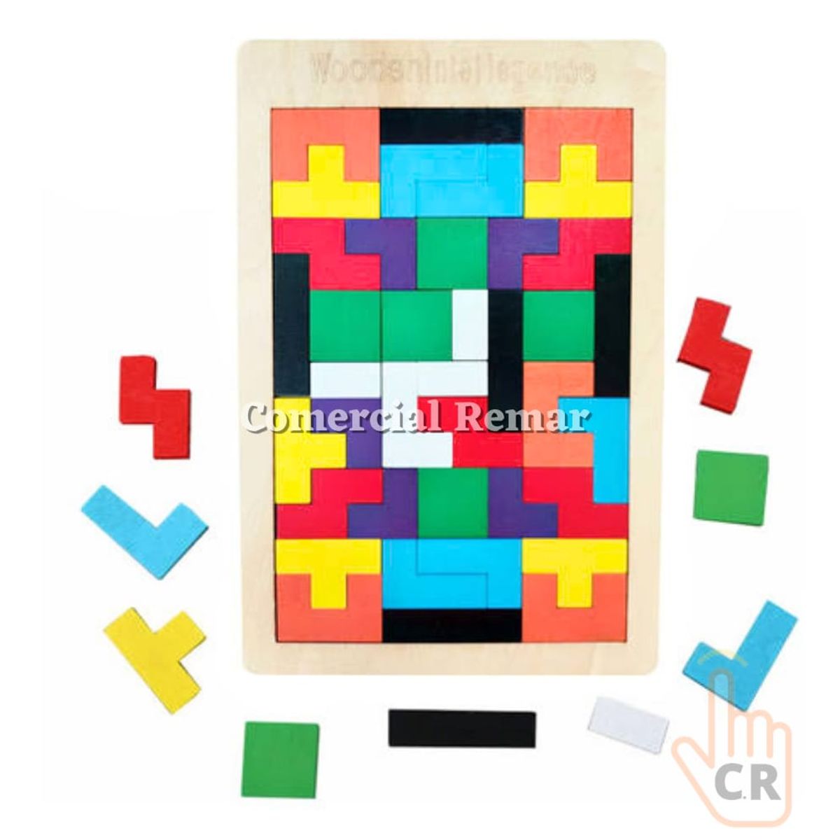 GENERICO - Tetris de Madera Rompecabezas Juego Didáctico Educativos