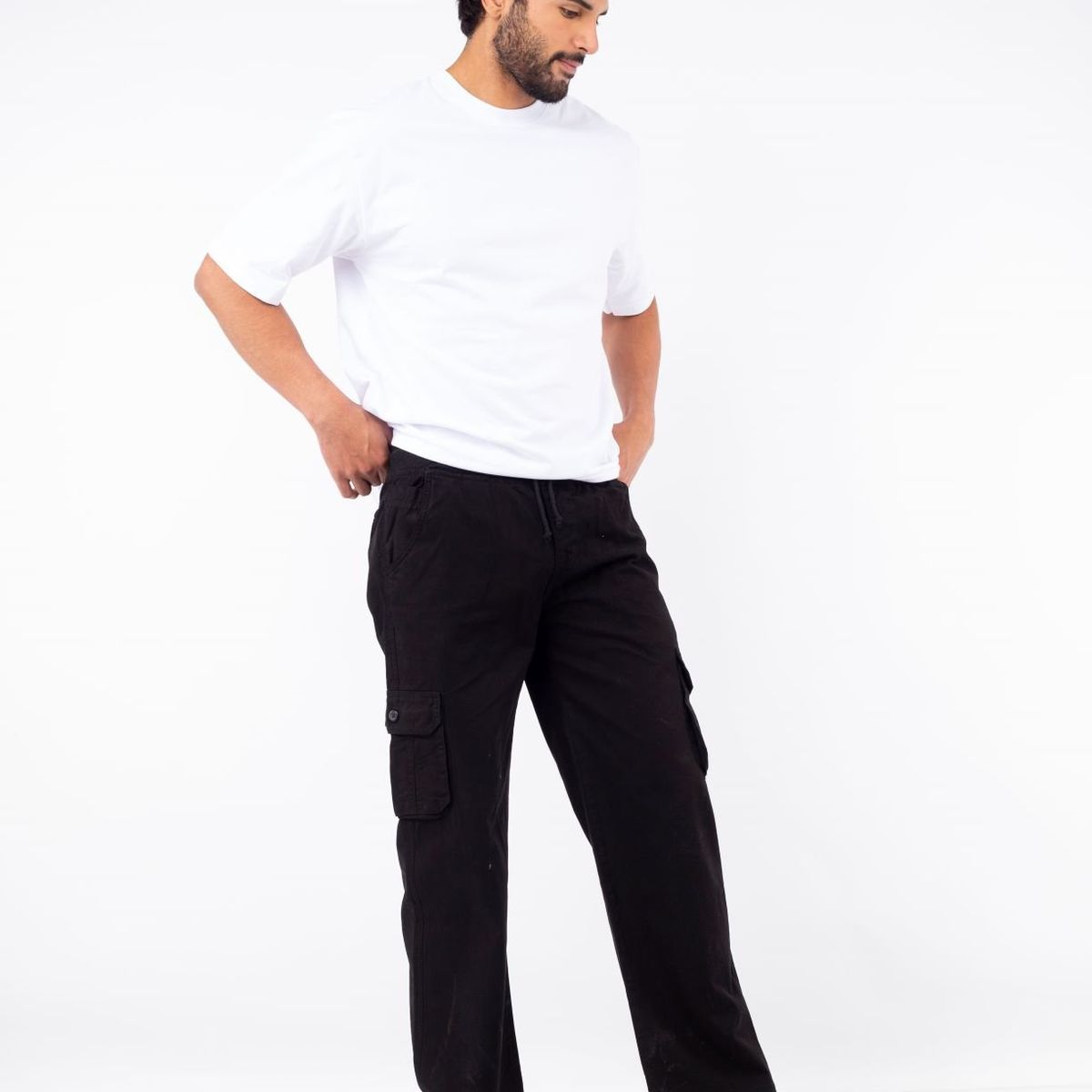 QH - PANTALÓN CARGO PARA HOMBRE DE DRILL