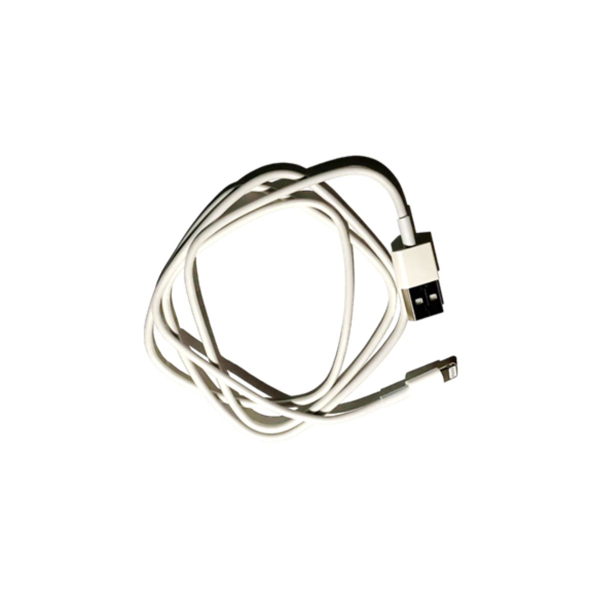 GENERICO - Cable cargador entrada USB a Lightning blanco