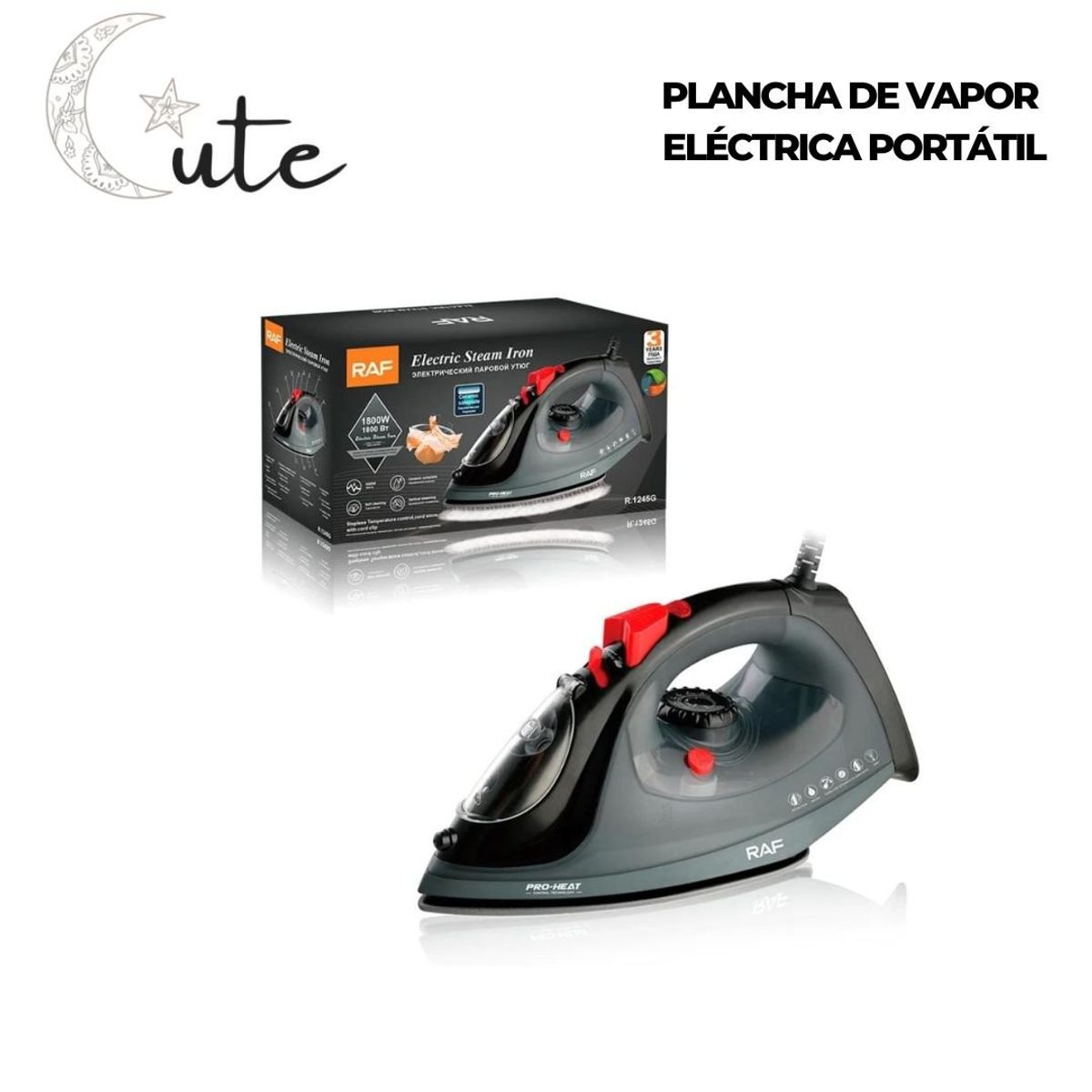 GENERICO - PLANCHA DE VAPOR ELÉCTRICA
