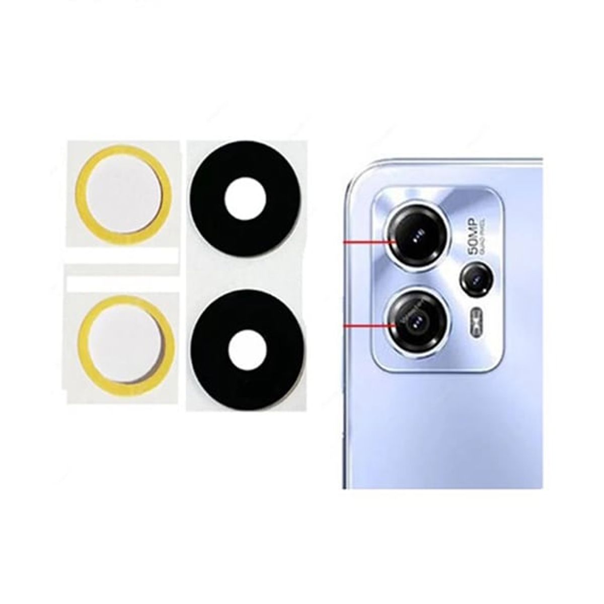 GENERICO - Repuesto lente Vidrio de cámara Motorola G13