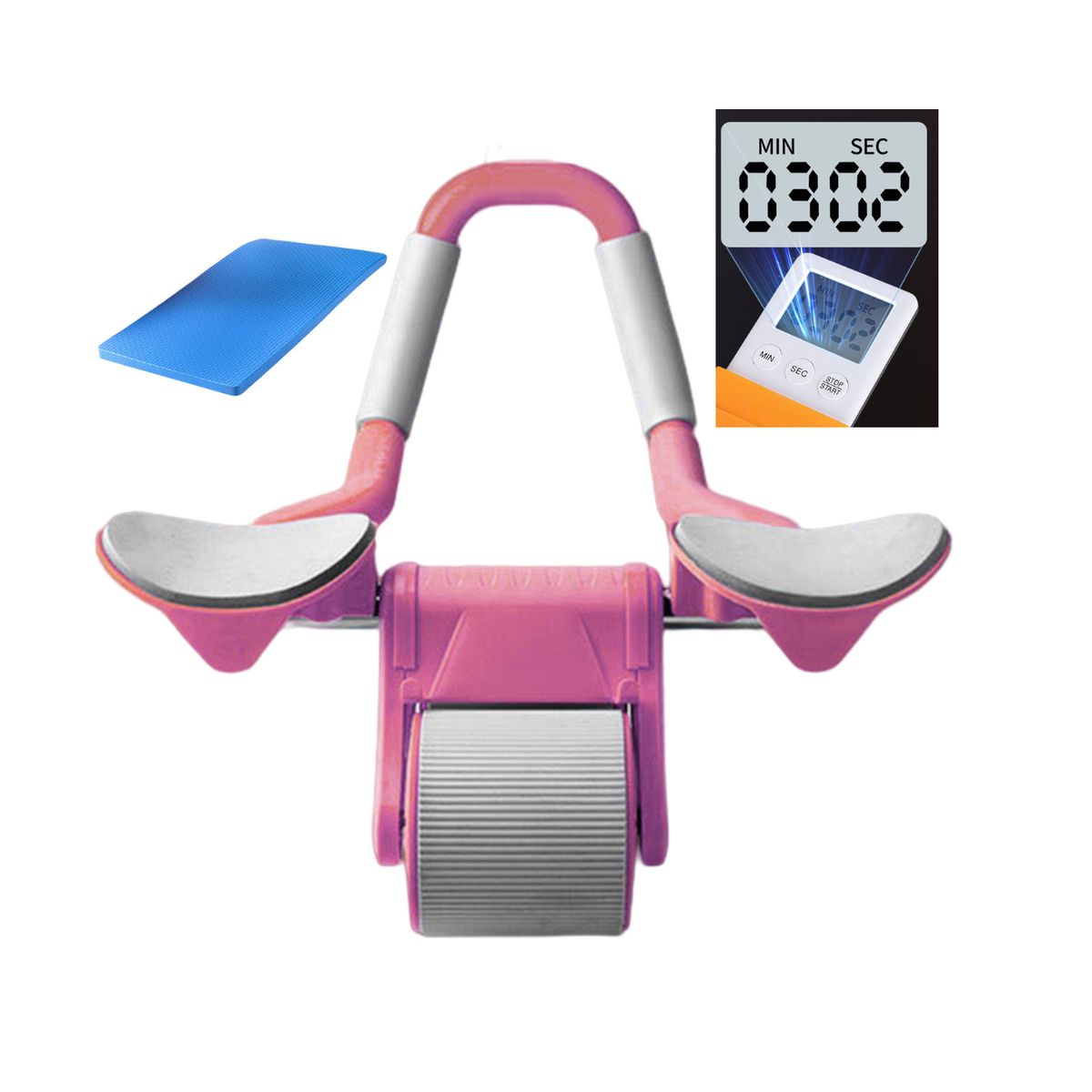 ROHS - Rueda Para Ejercicios Abdomen y Gluteos Rosado