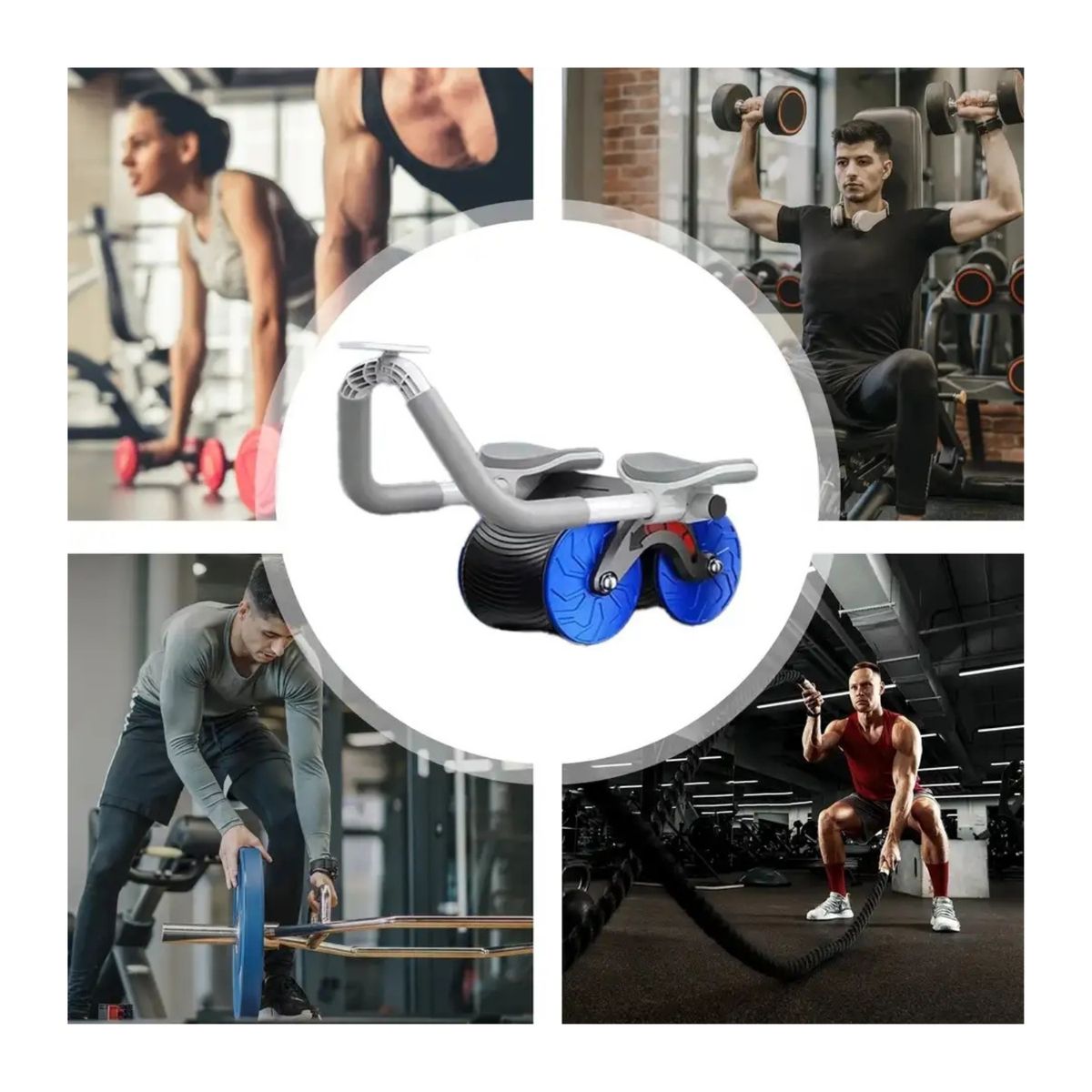 ROHS - Rueda Para Ejercicios Abdomen y Gluteos Azul