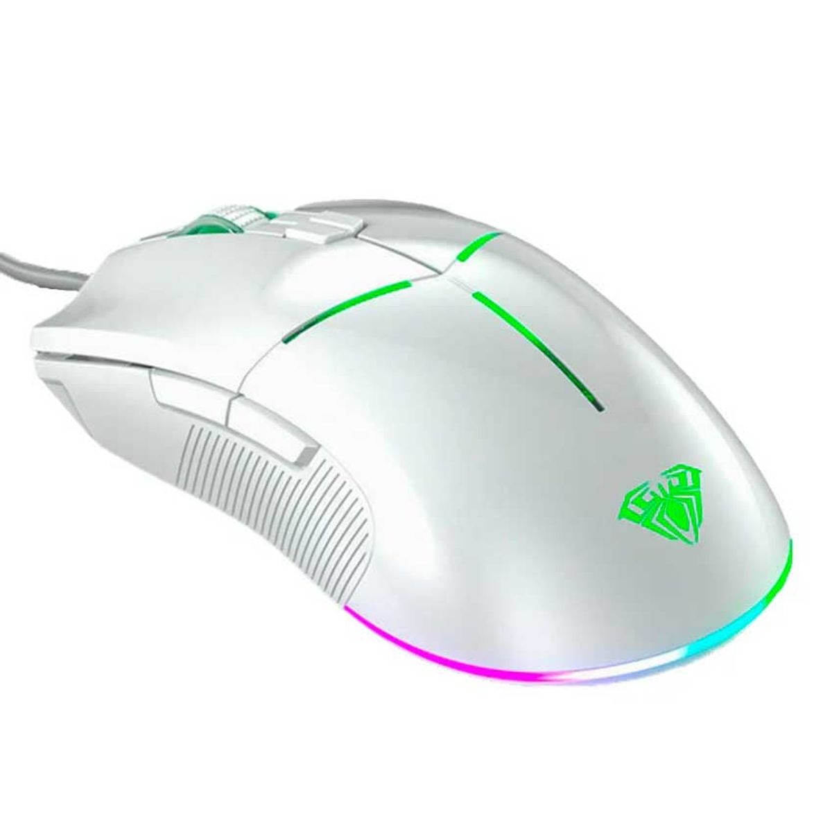 AULA - Mouse AULA F820 6,400 DPI RGB Blanco