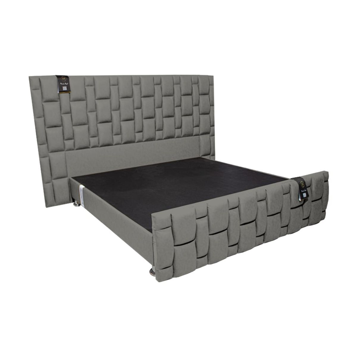 BARAKA HOME - Dormitorio Piecera Throne 1.5 Plz - Pranna Plata